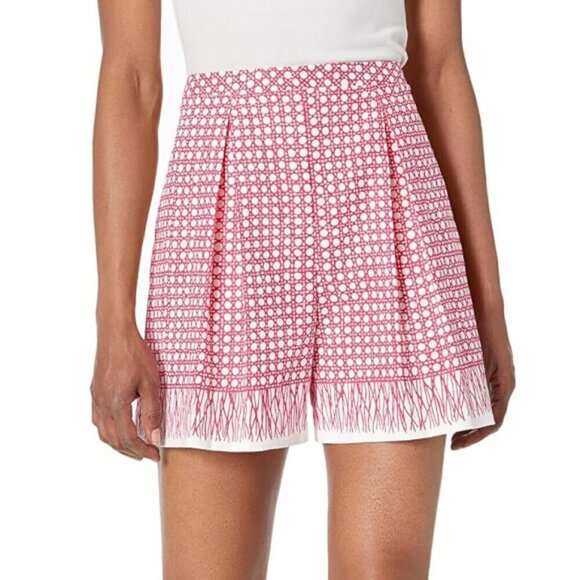 Trina Turk 'Wisteria' Printed Shorts, Passion Pink/Whitewash - Picture 1 of 2